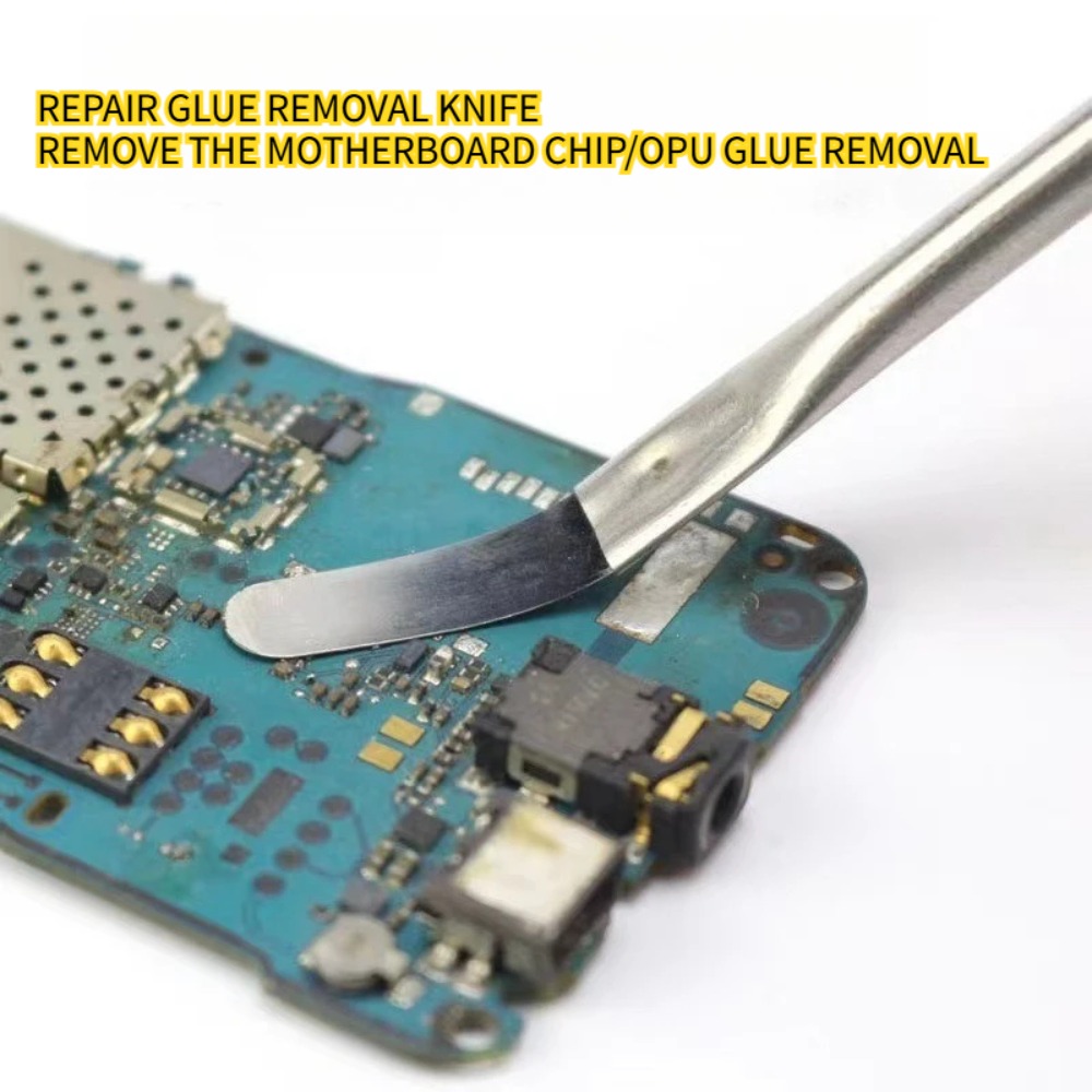 Repair Tools Set, Thin Tools for CPU Chip Repair, Mobile Phone & Computer IC Chip Remover, Stainless Steel