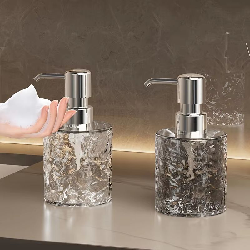 300ML Refillable Soap Dispenser Bottle With Press Pump for Kitchen and Bathroom