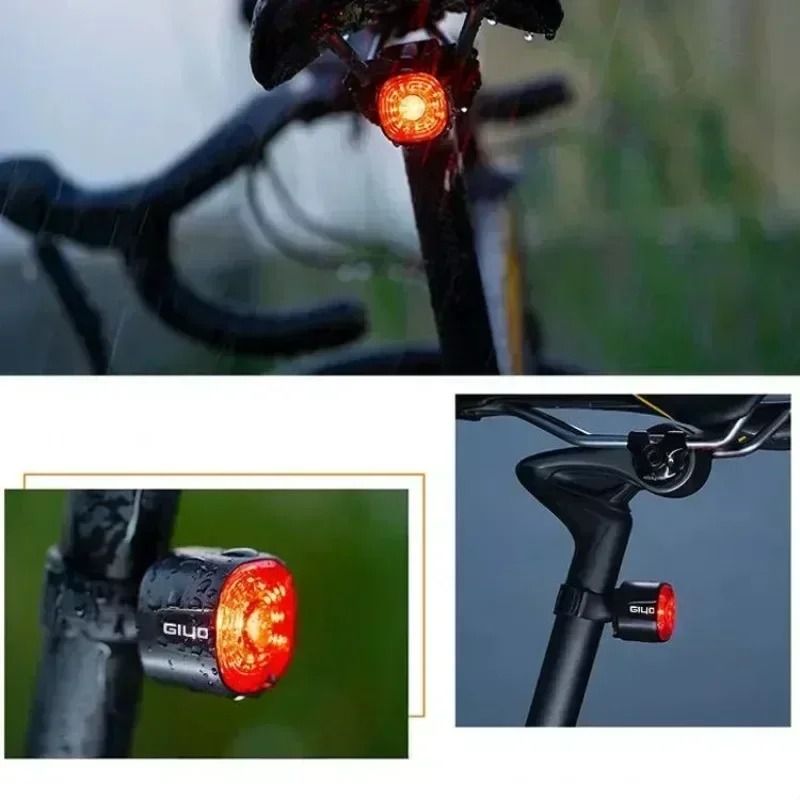Smart LED Bicycle Rear Brake Light with USB Rechargeable Safety Taillight