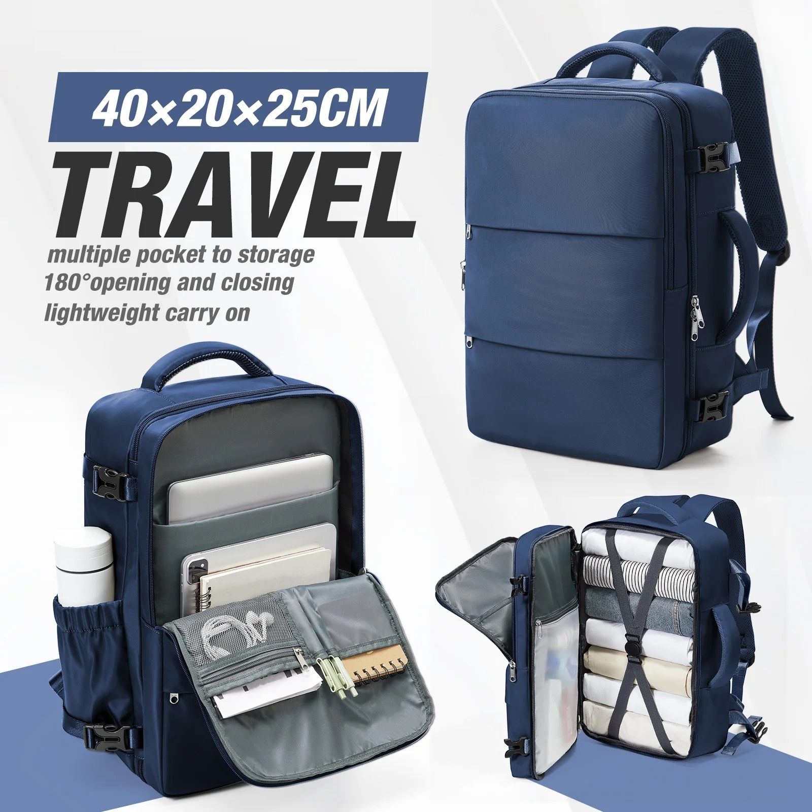 Cabin Travel Backpack 15.6-inch Laptop Compartment Water Resistant