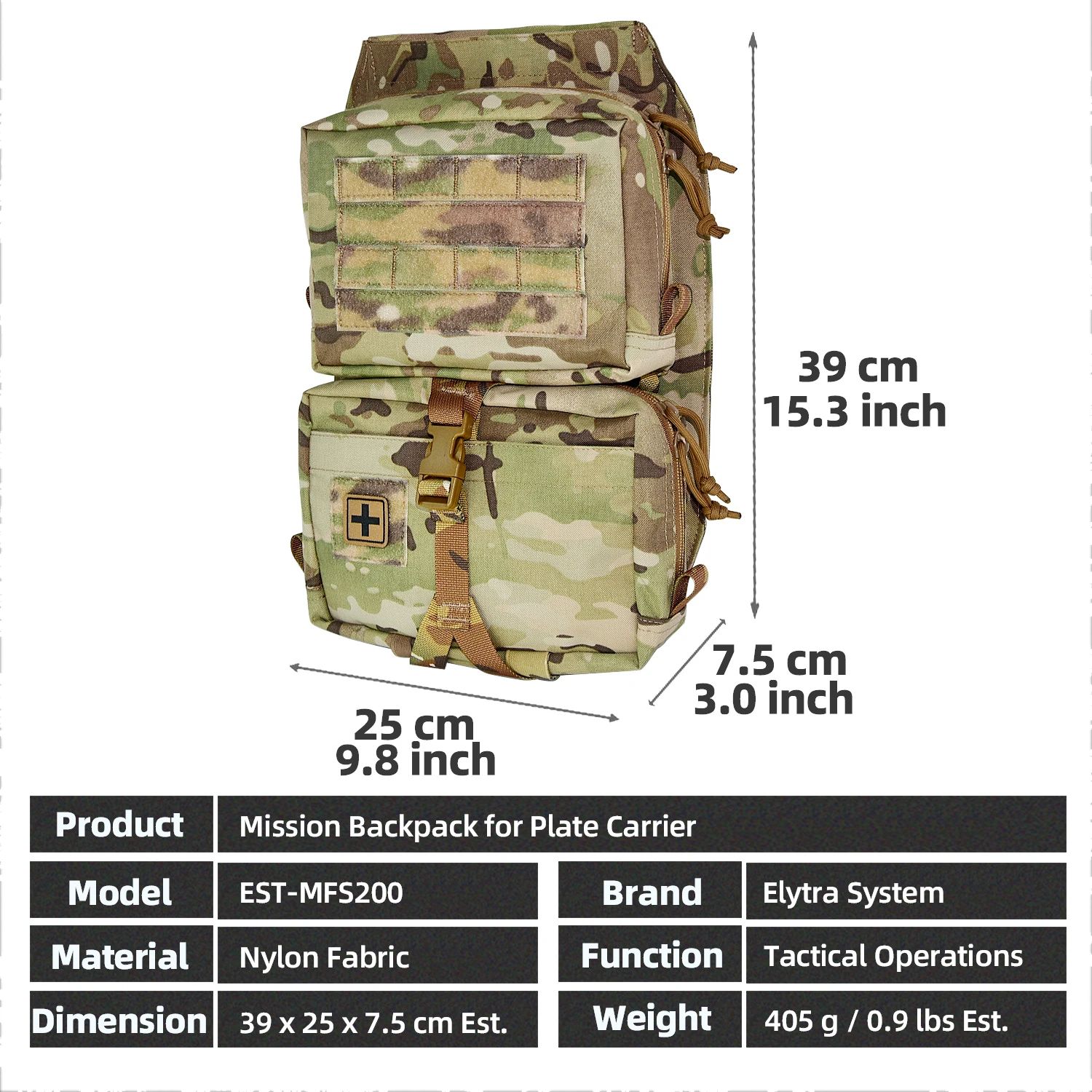 Tactical Plate Carrier Backboard Pouch