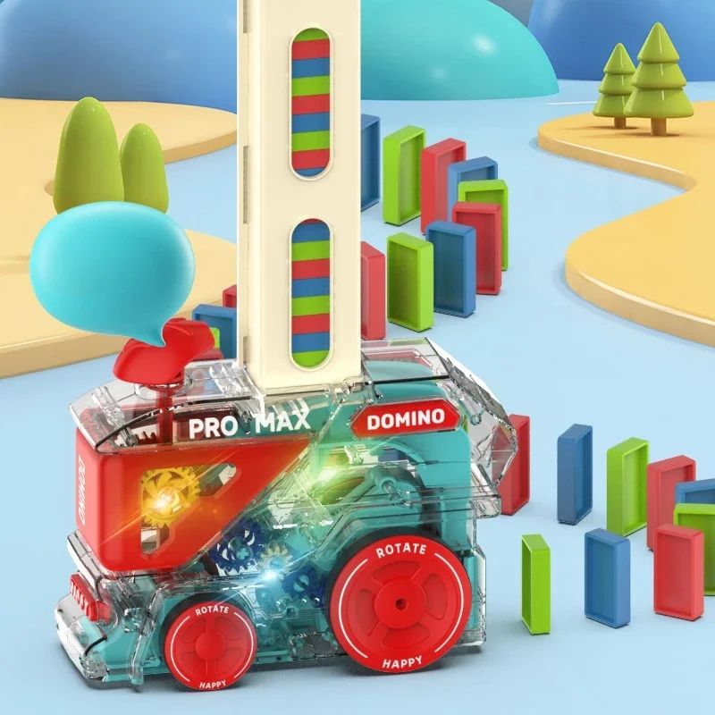 Automatic Domino Train Building Toy