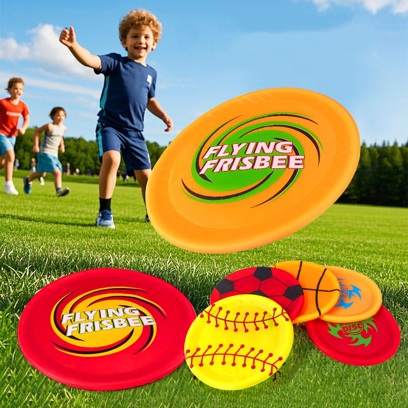 Oxford Fabric Soft Frisbee for Kids Outdoor Fun UFO Puzzle Toy, Parent Child Sports Game
