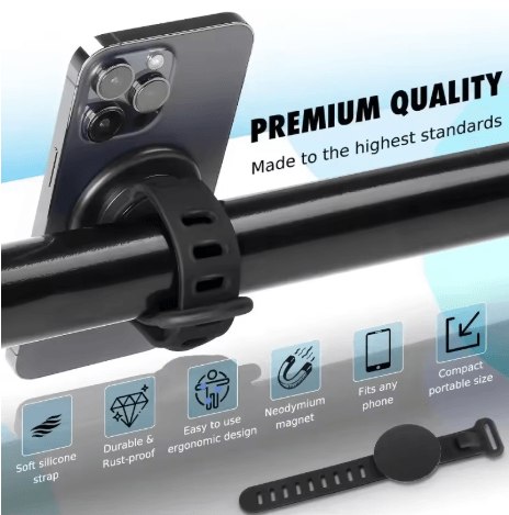 2024 Magnetic Wrist Phone Holder Dual Side Strong Grip Universal Phone Mount