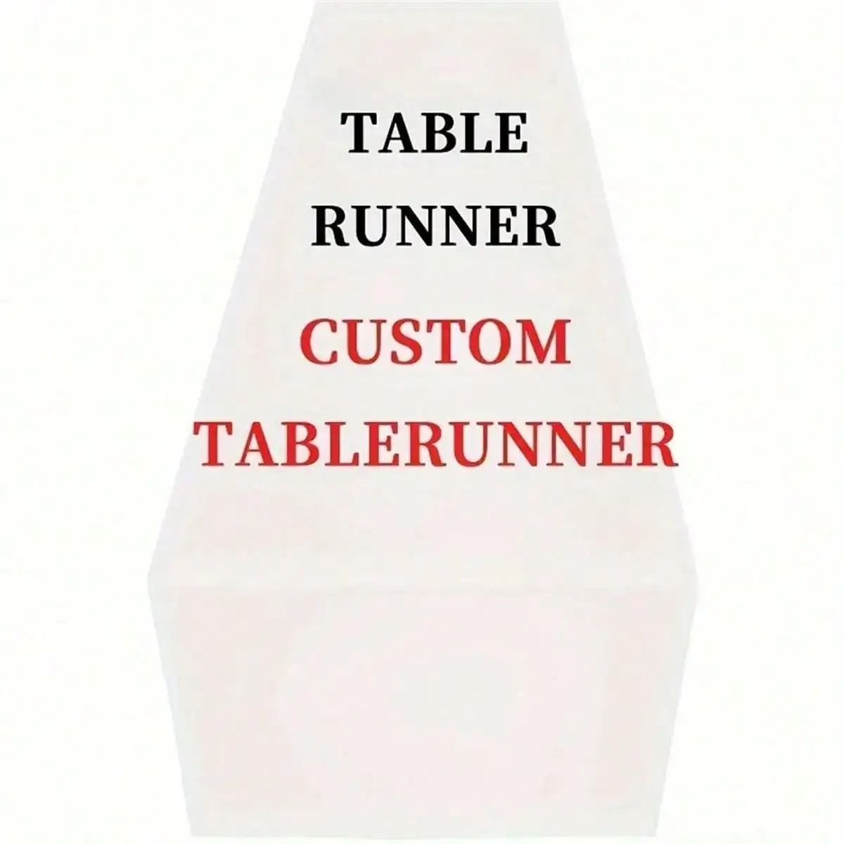 Personalized Linen Table Runner – Custom Name & Event Decor for Dining and Celebrations