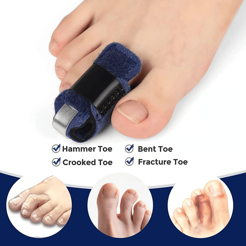 Hammer Toe Straightener Brace, Gently Aligns, Protects & Relieves Foot Pain Daily