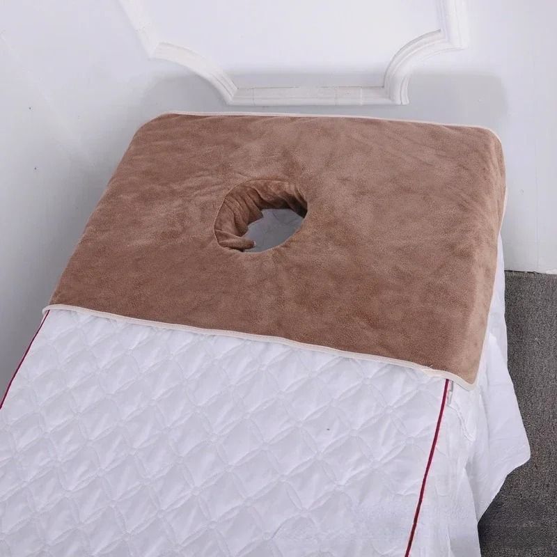 Thickened Spa Massage Table Face Towel Large Massage Bed Face Cover with Breathing Hole