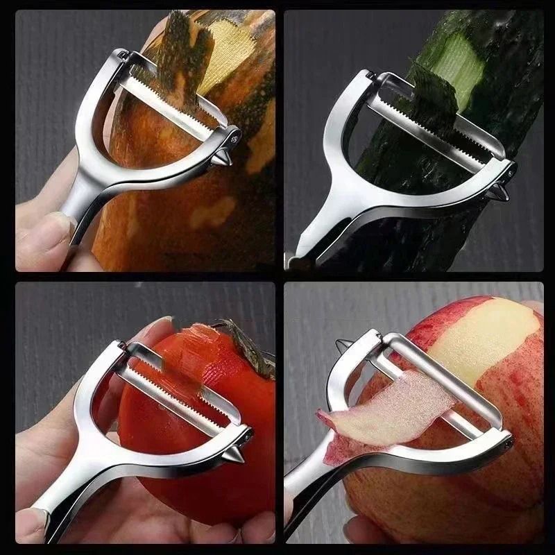 Vegetable Peeler Stainless Steel Kitchen Tool with Non Slip Handle
