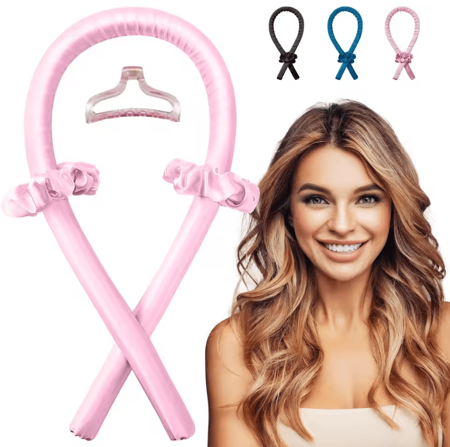 Lazy No-Heat Curling Wand Set | Foam Rod Hair Curler for Damage-Free Sleep Styling