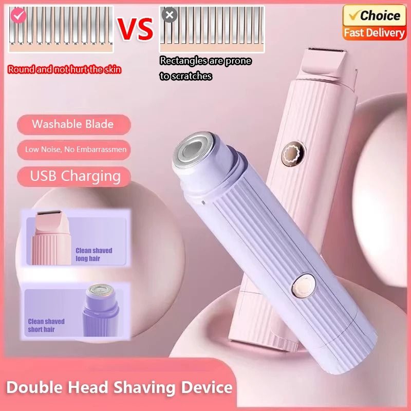 2 in 1 Electric Razor for Women Rechargeable Hair Remover