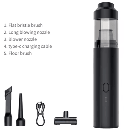 CENRR 2025 New Car Vacuum Cleaner 9998000PA Powerful Wireless Cleaner with Air Blower