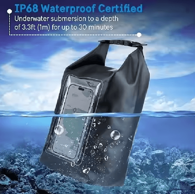 Waterproof Dry Bag 2L and 5L for Kayaking Surfing and Outdoor Adventures