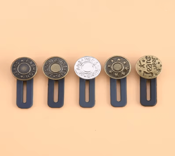 Metal Jeans Button Extender Set