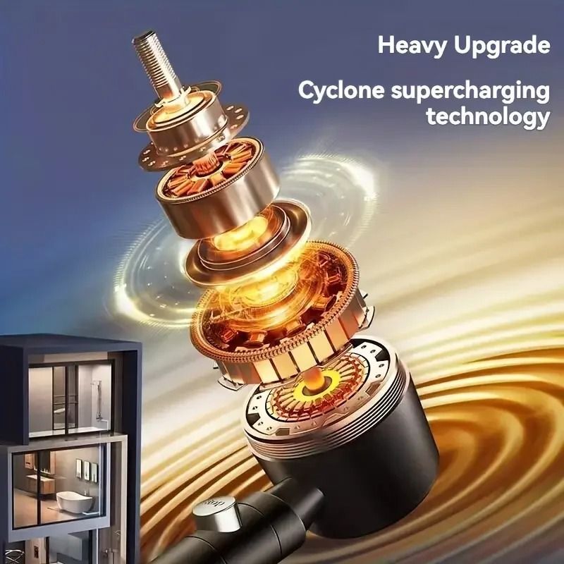 High Pressure Water Saving Handheld Shower Head with Stop Button