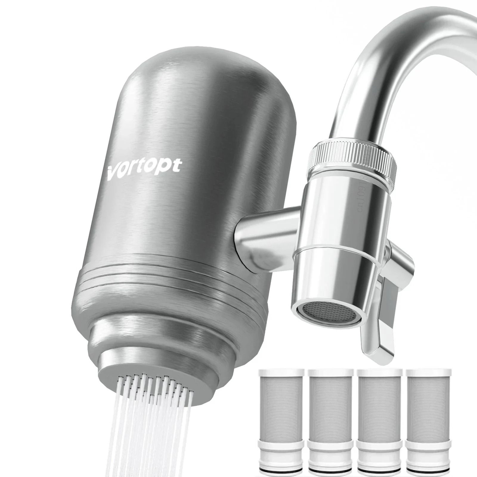 Premium Stainless Steel Faucet Water Filtration System