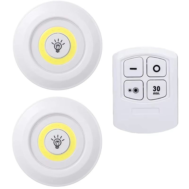 Dimmable LED Under Cabinet Lights with Remote – Battery Operated Closet & Wardrobe Lighting