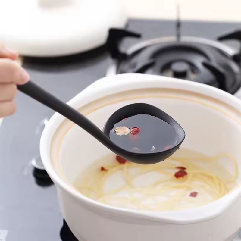 Silicone Flex-Handle Ladle – Heat-Resistant Non-Stick Soup & Sauce Spoon