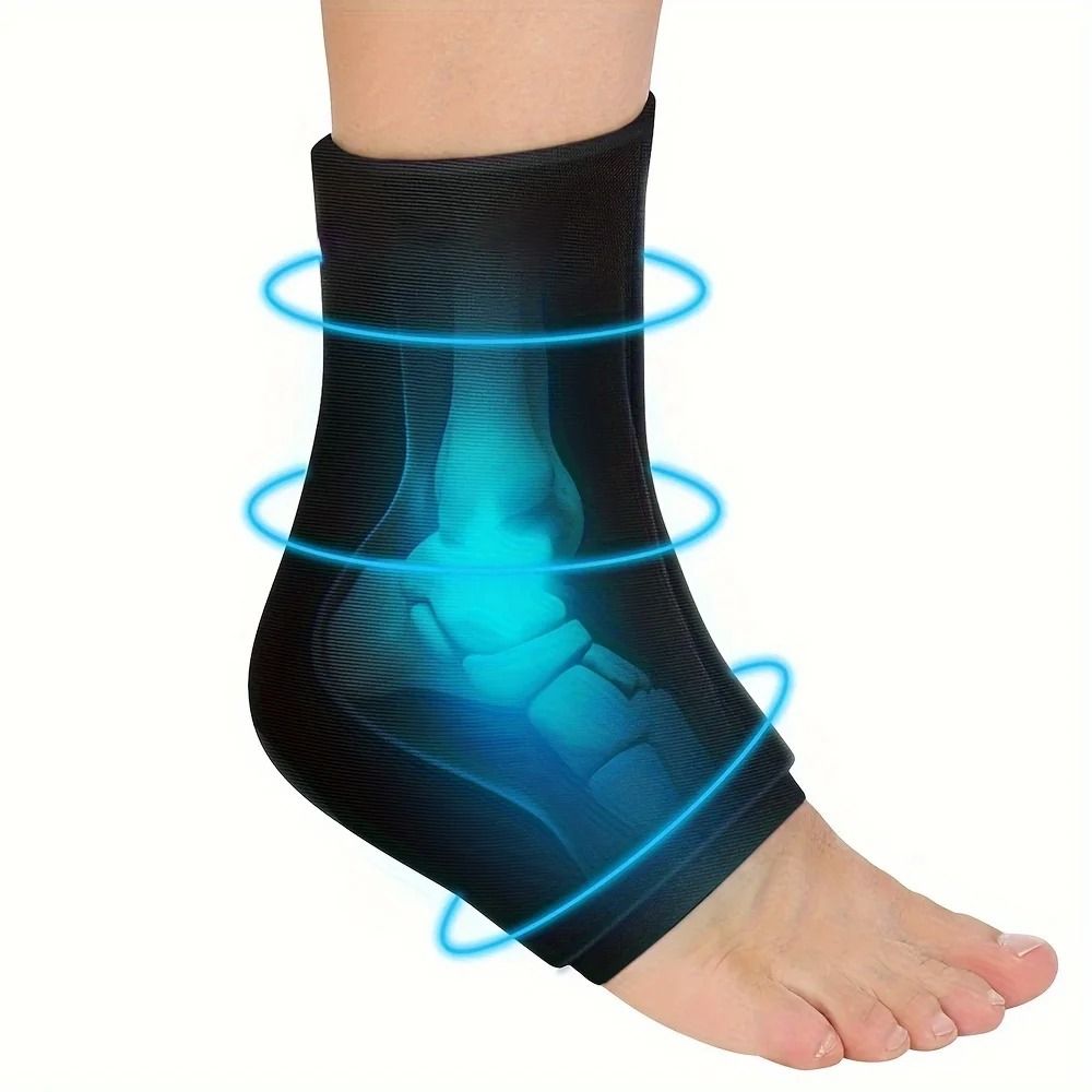 Adjustable Ankle Ice Pack Wrap with Compression Support