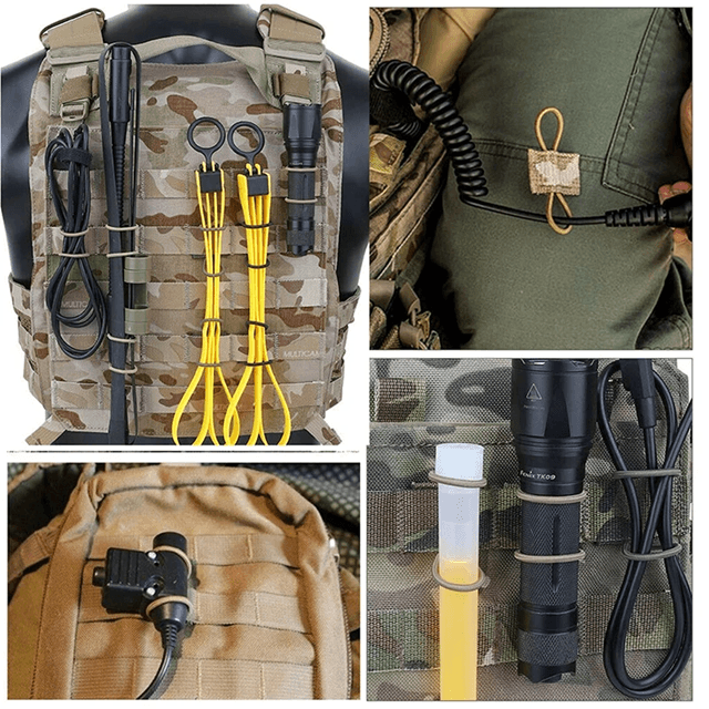 Tactical Molle Antenna Buckle Set