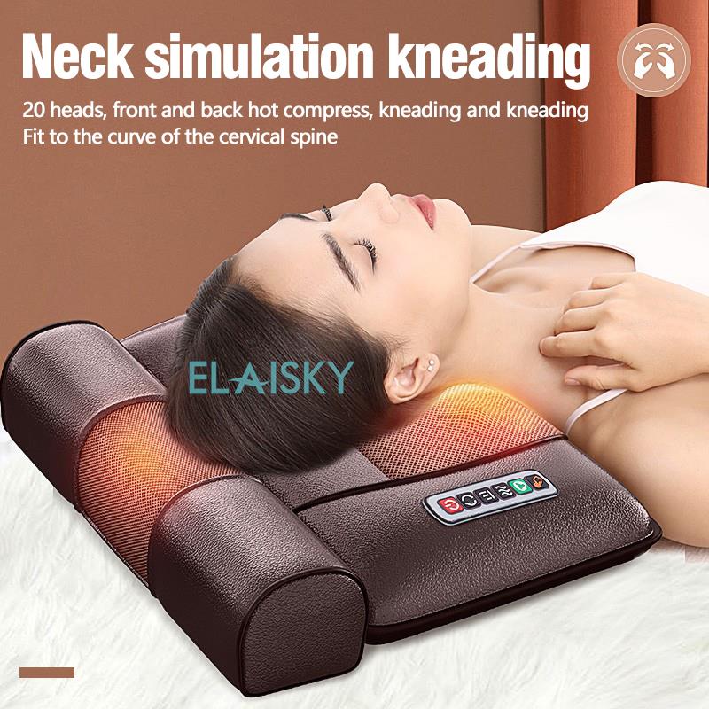 Electric Massage Mattress Vibrating Heating Infrared Massager Cushion for Neck, Back & Foot Full Body Pain Stress Relief