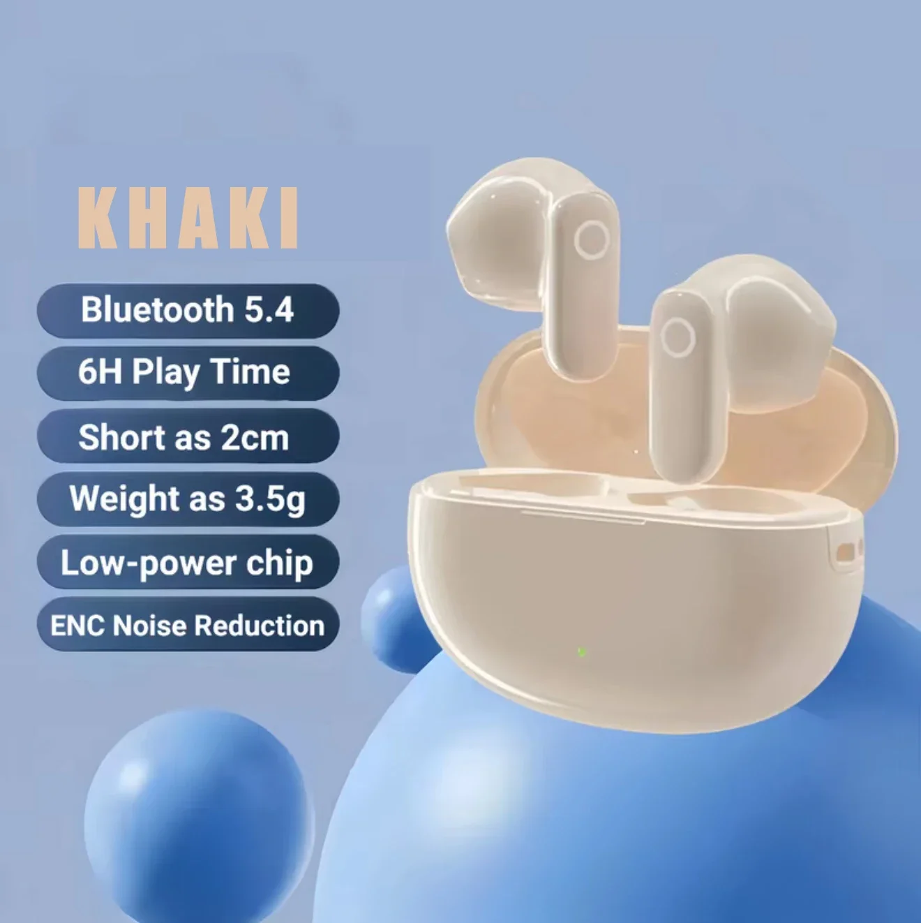 Mini TWS Noise Cancelling Wireless Earbuds with Clear Sound
