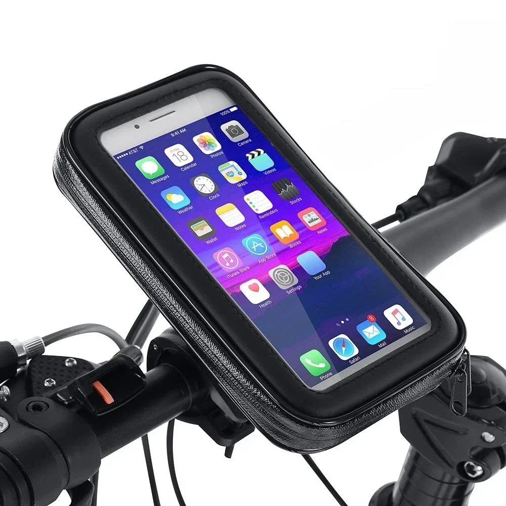 Waterproof Bike Phone Holder Handlebar Mount Case for Cycling