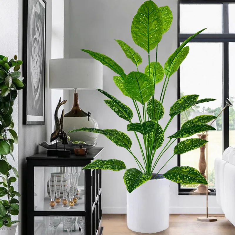 43.3in Giant Artificial Green Tree – Realistic Lush Faux Plant for Indoor & Outdoor Home, Office & Event Decor