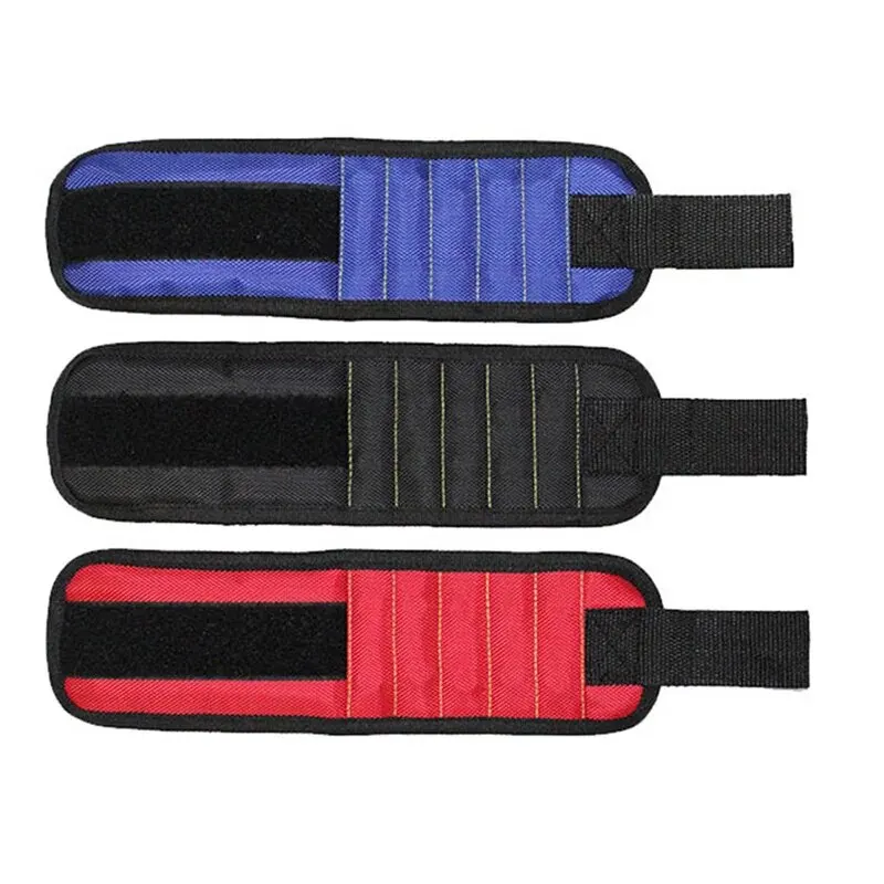 Strong Magnetic Wristband for Tools, Portable Tool Bag, Adjustable Magnetic Wrist Belt for Screws, Nails, and Drilling