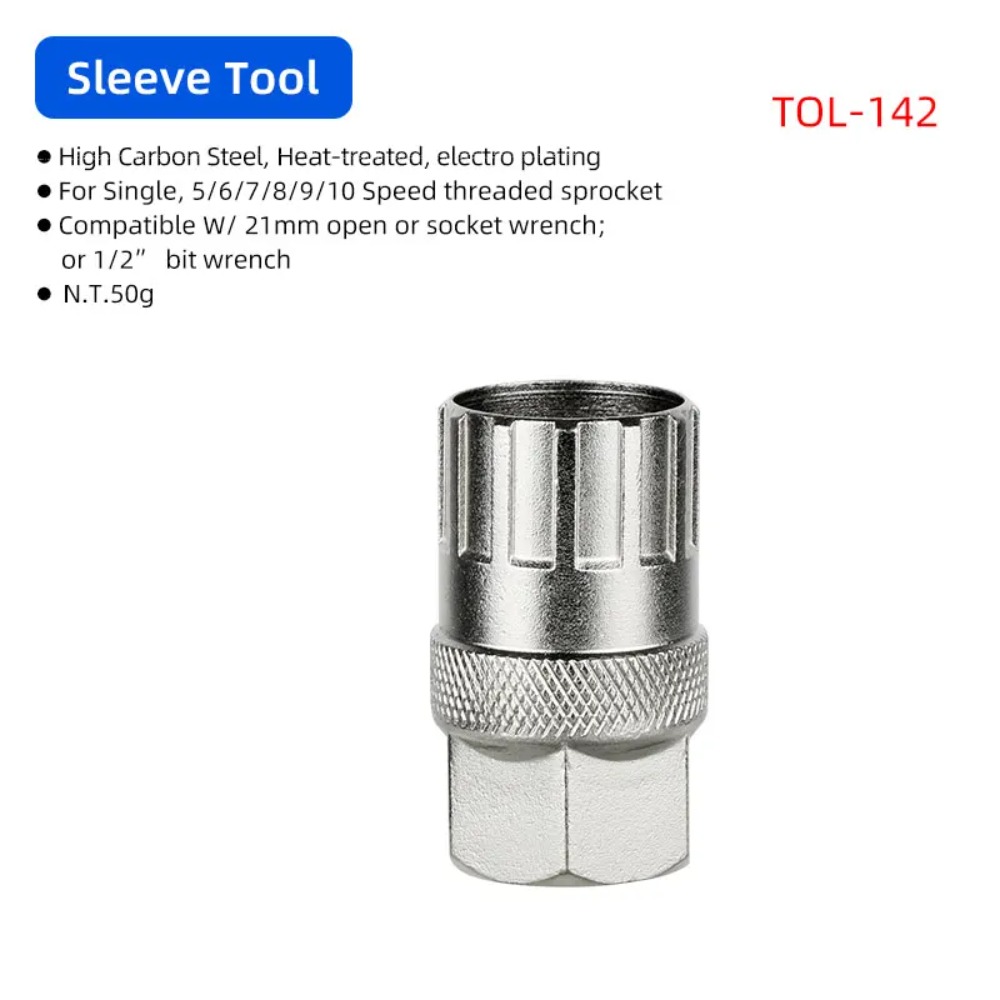 New Bicycle Repair Tools, High Carbon Steel Cassette Locking Ring Install Tool in Black & Silver