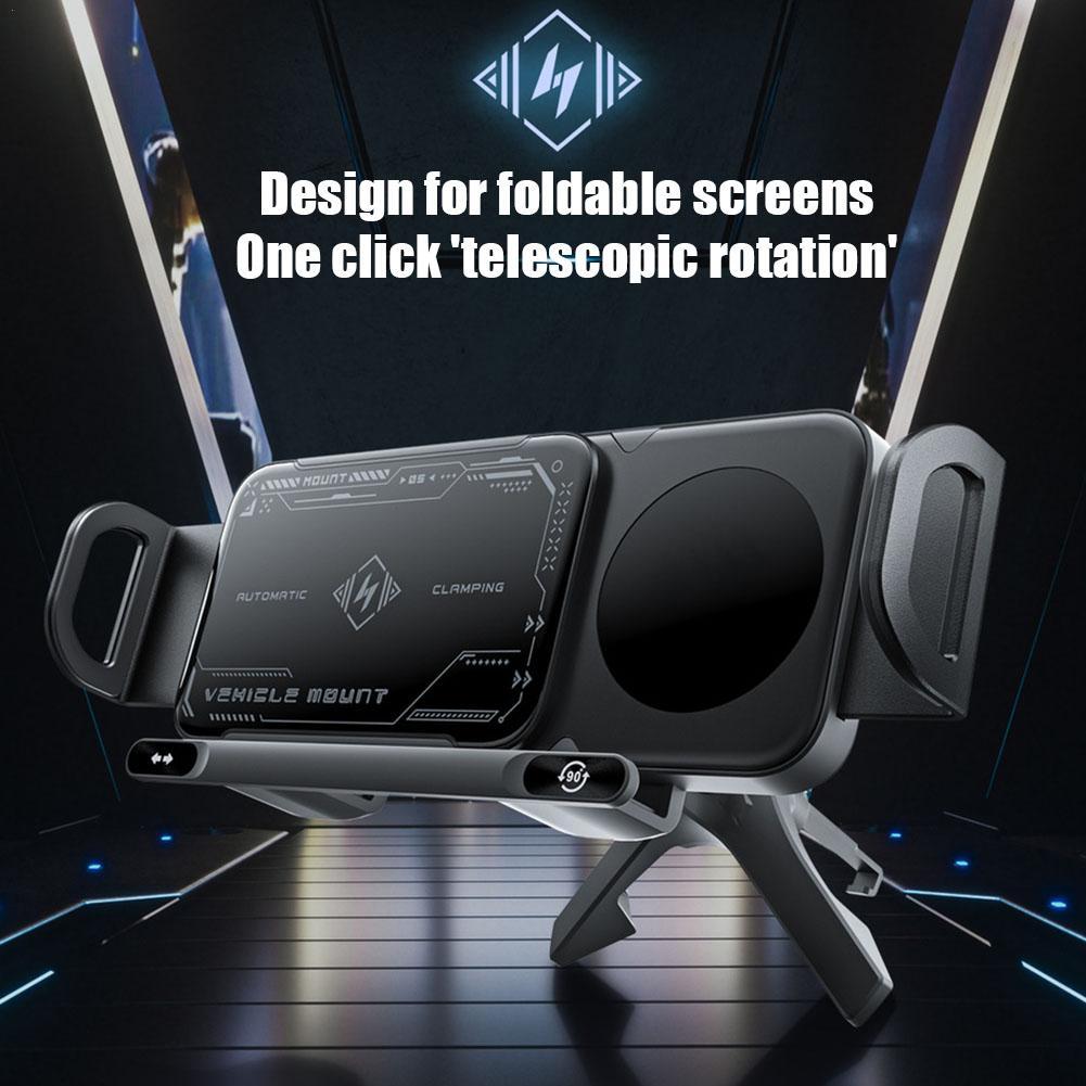 Samsung Phone Holder with 360° Rotation & Wireless Charging Stand