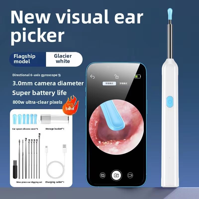 Smart Visual Ear Sticks Otoscope – Mini Camera Ear Wax Removal & Health Care Tool