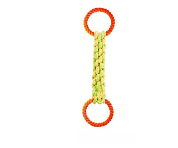 Hand-Woven Multi-Knot Cotton Rope Dog Toy