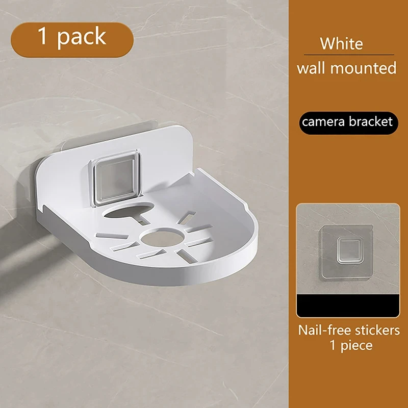 Traceless Wall-Mounted Camera Stand, Punch-Free Security Surveillance Bracket, Self-Adhesive Drill-free Fixer