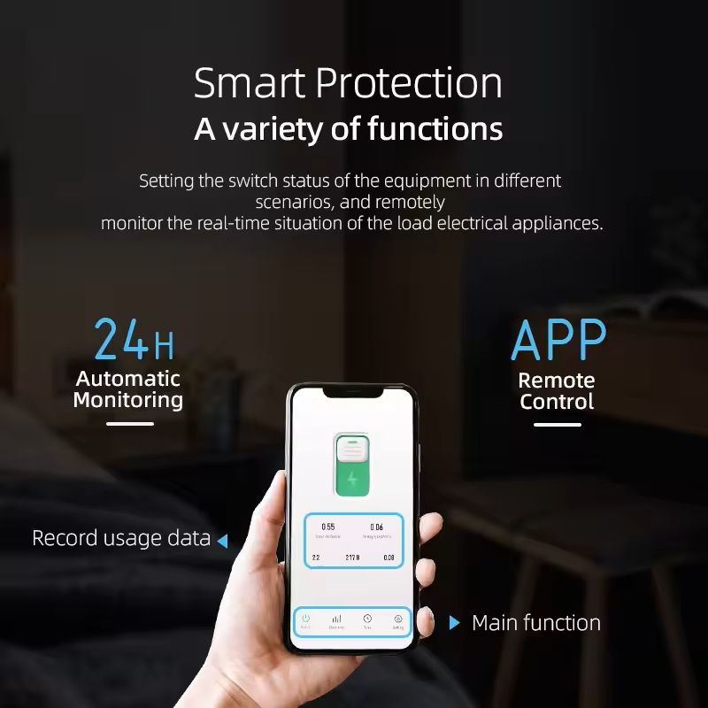 Tuya WiFi Smart Circuit Breaker Switch with Energy Monitoring and App Control