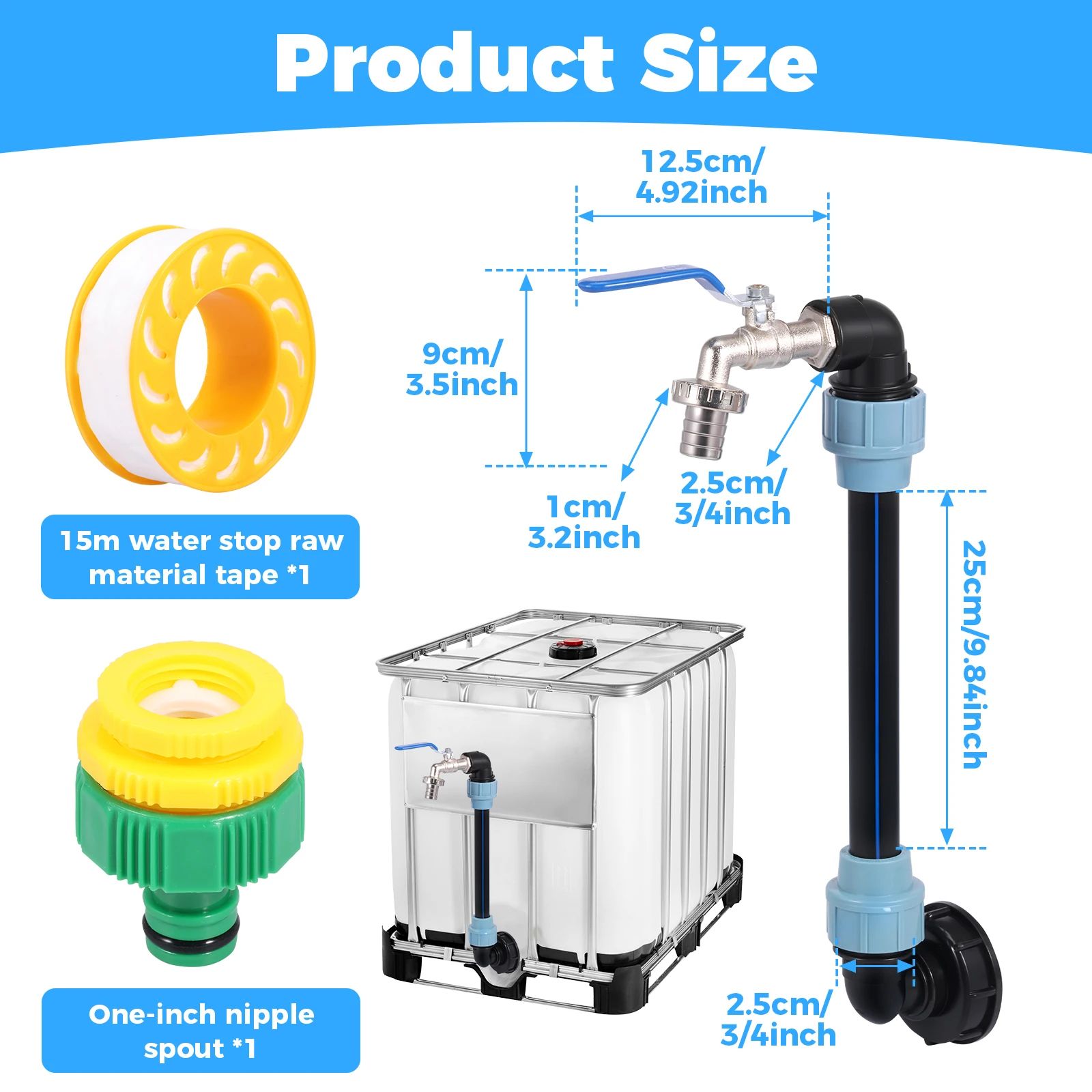IBC Water Tank Outlet Tap Adapter