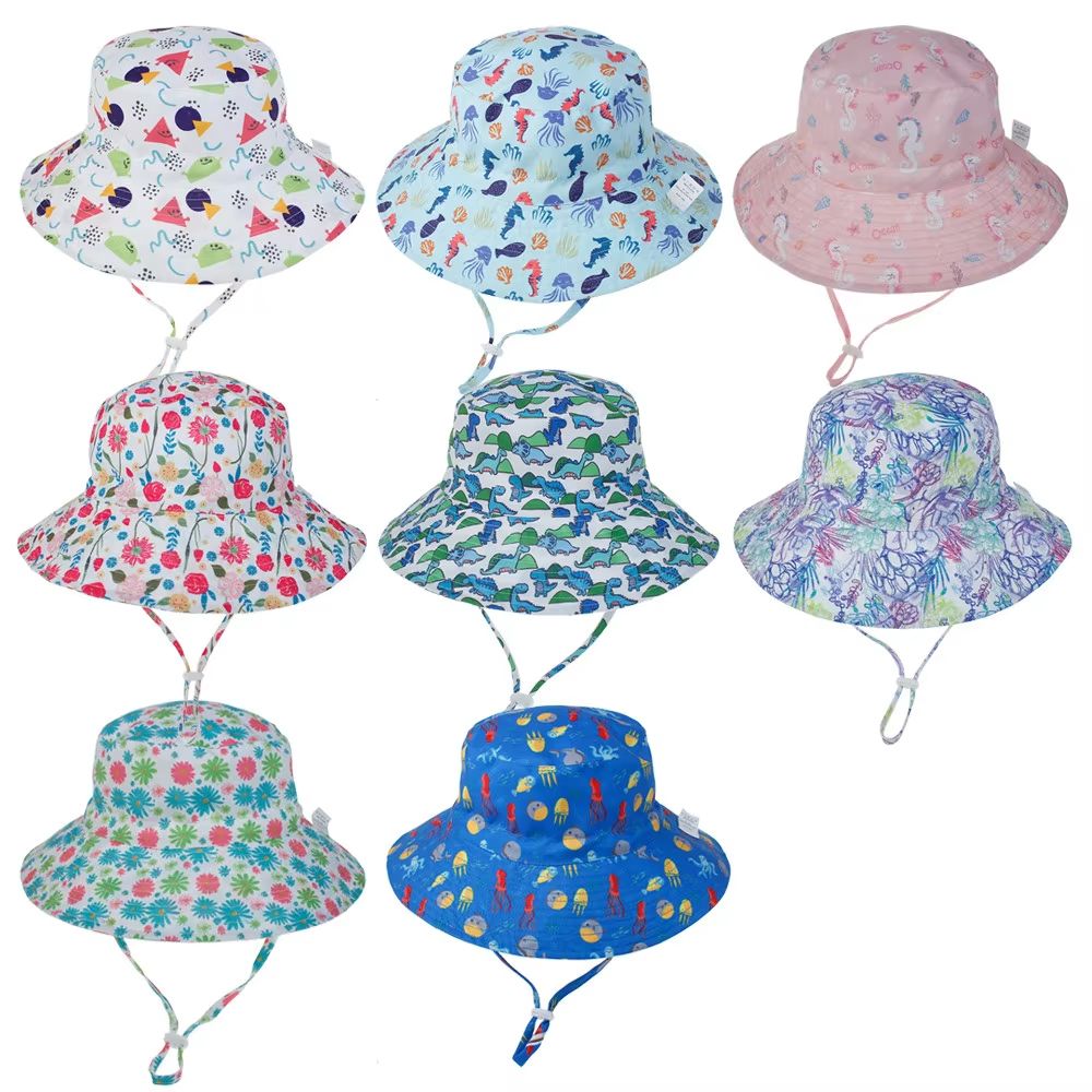 Kids UV Protection Sun Hat – Breathable Outdoor Baby Sun Cap with Neck & Ear Cover (0–8 Years)