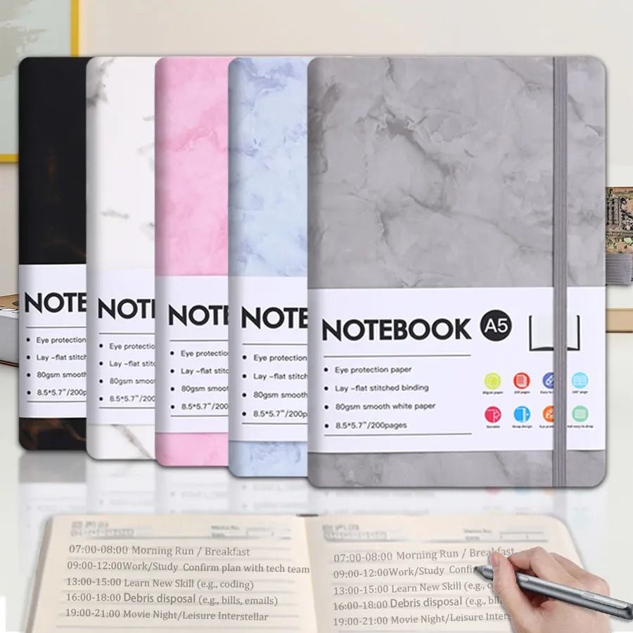 Professional A5 Paper Notebook – Thickened Page Executive Planner & Compact Lightweight Office Journal