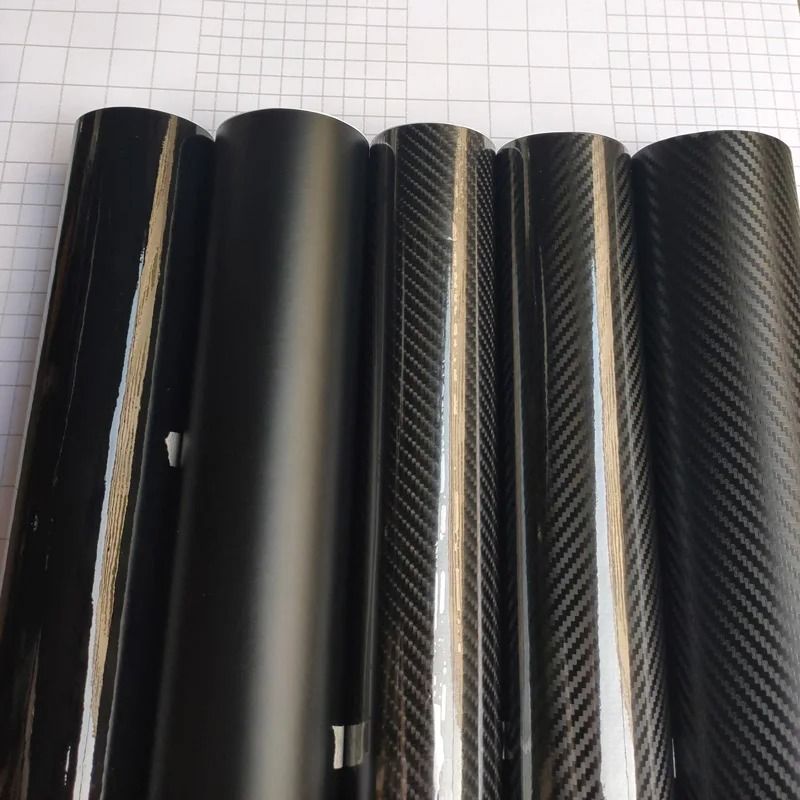 Black Matte Carbon Fiber Vinyl Film Wrap