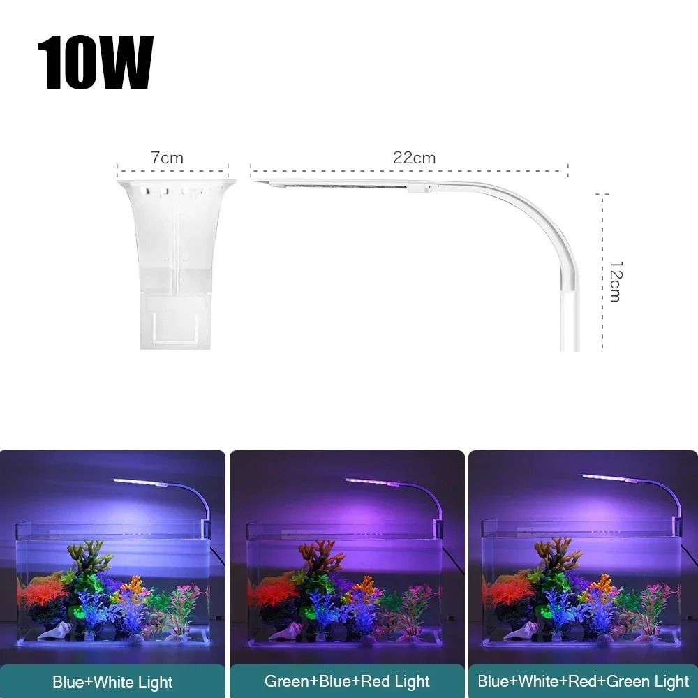 Super Slim LED Aquarium Light with Clip-On Design
