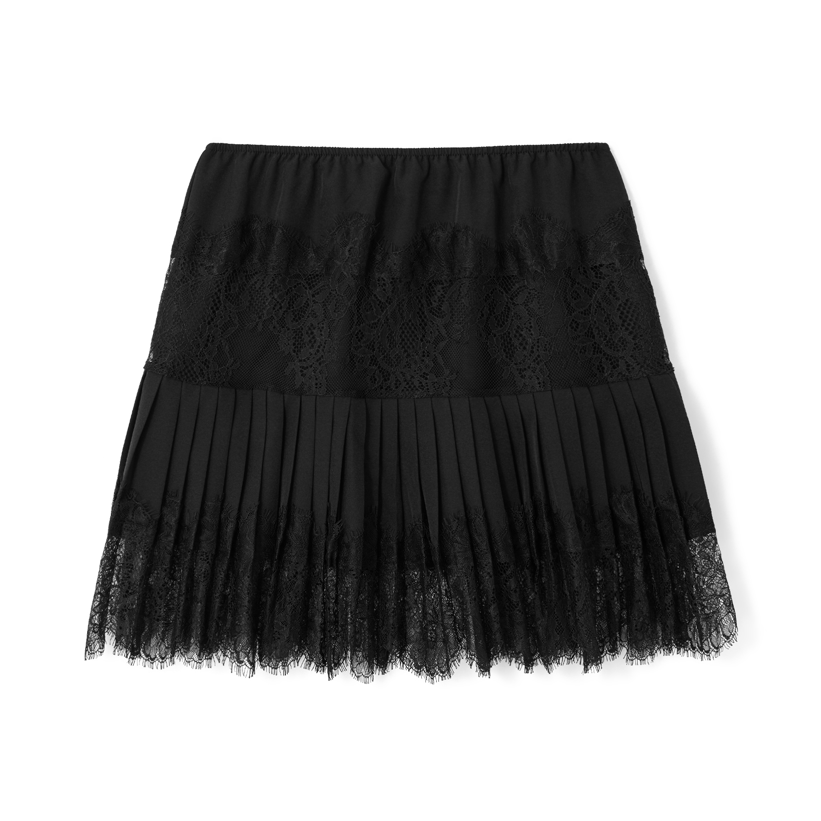 Flowy Swimwear Skirt, Ruffle Low Waist, Layered Pleated Style
