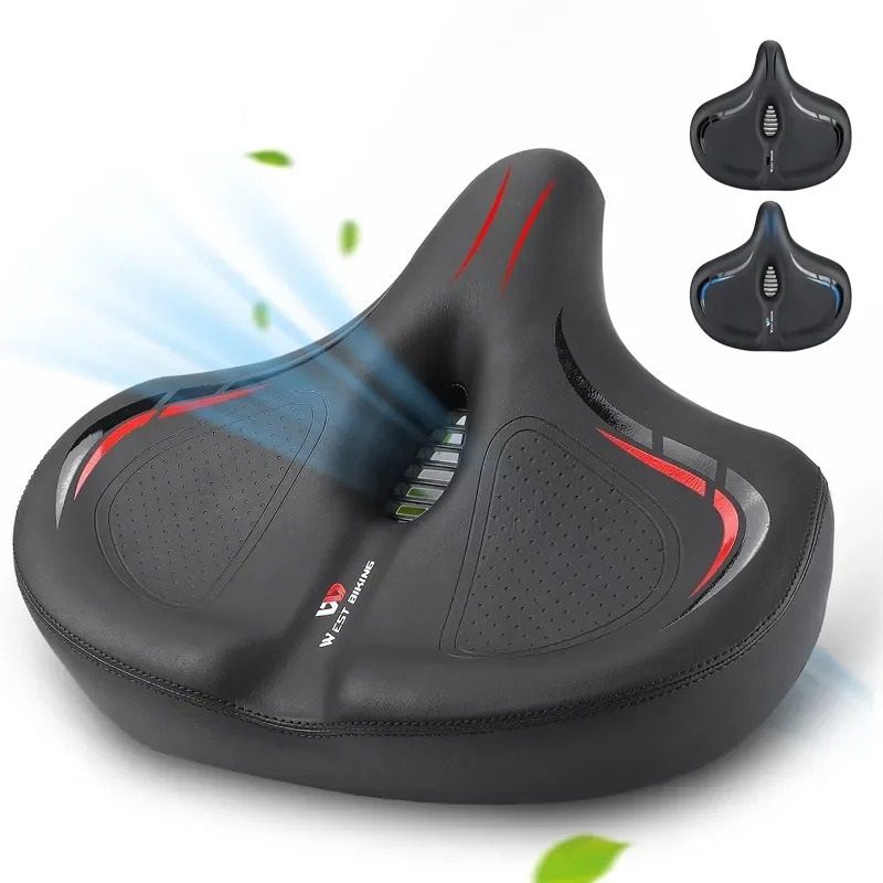 Oversized Comfort Bike Saddle Wide Sofa-Style Universal Seat