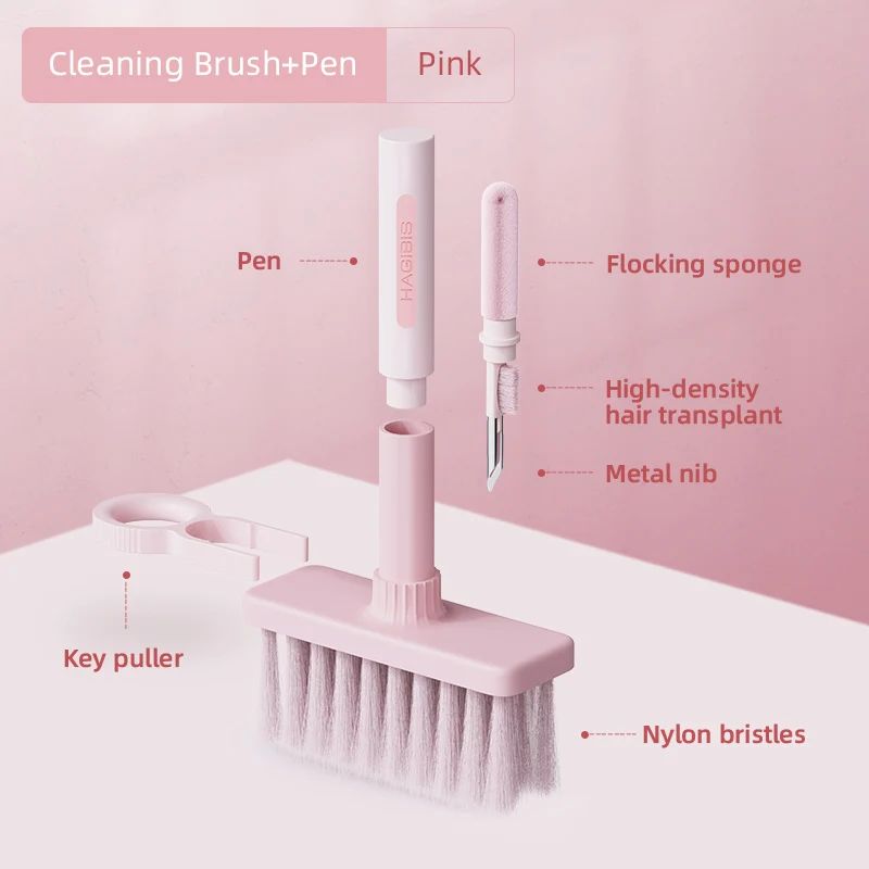 Hagibis 3-in-1 Keyboard Cleaning Kit – Precision Keyboard & Earphone Cleaning Tools with Keycap Puller