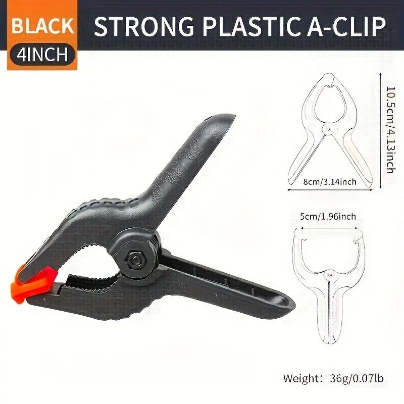 PrecisionGrip Adjustable Nylon Spring Clamps – 3/4/6/9 Inch Carpentry Set
