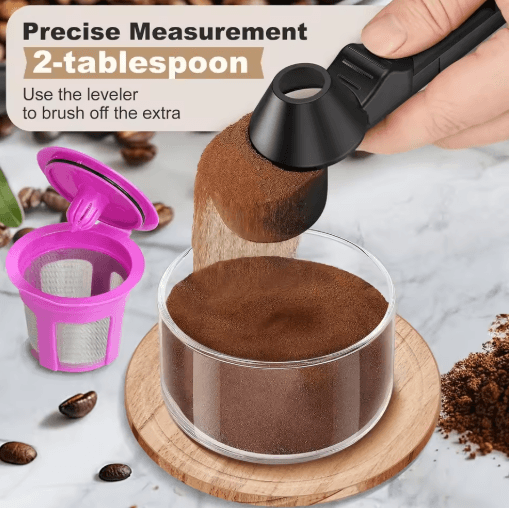 Creative Sliding Leakproof Coffee Scoop Protein Powder Measuring Spoon with Hanging Hole
