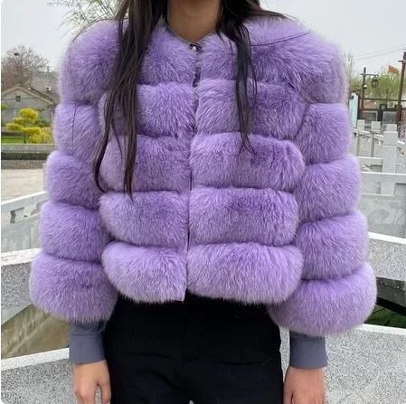 2024 Luxury Faux Raccoon Fur Coat | Premium Fluffy Winter Jacket & Thick Warm Furry Outerwear System