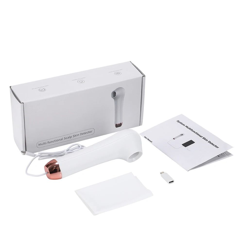 Wireless Scalp and Skin Analyzer with Phone and Tablet Connection