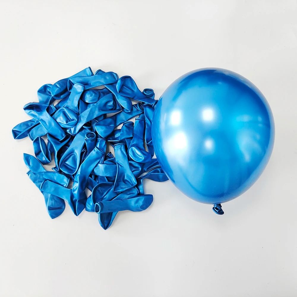 10-Piece 10-Inch Metallic Chrome Latex Balloons