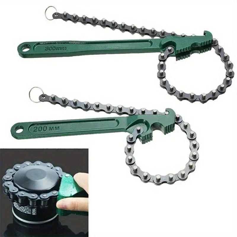 Adjustable Heavy-Duty Belt Wrench and Oil Filter Strap Spanner for Multi-Purpose Disassembly