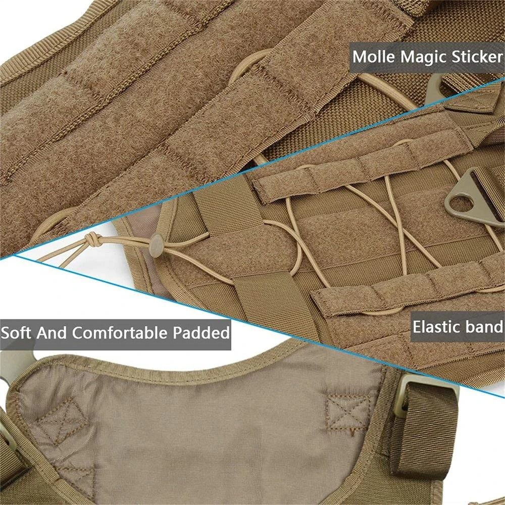 Professional Heavy Duty Tactical Dog Harness with No Pull Design