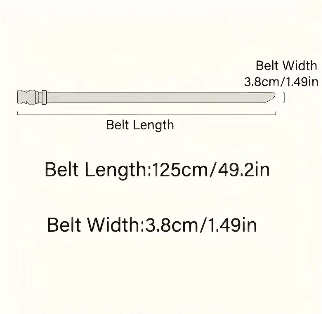 Mens Lightweight Braided Nylon Buckle Belt for Daily Wear